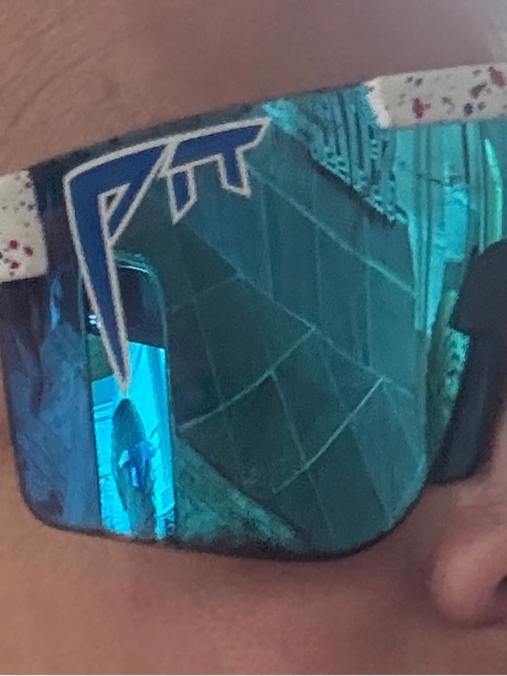 Pit Viper The Merika Original 2.0 HDPV Polarized Blue Sunglasses Sports Case